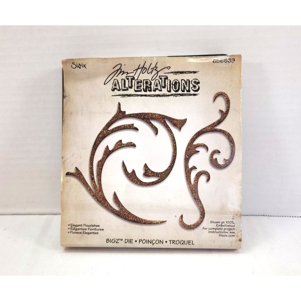 Tim Holtz Alterations Sizzix BIGZ Die Elegant‎ Flourishes 656639 Discontinued